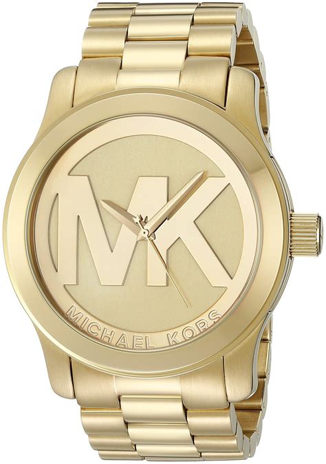 michael kors women's runway gold tone watch mk5473|Michael Kors Runway Quartz Gold.